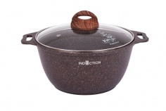 Saucepan 4L with non-stick coating, glass LID