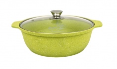 Fire pan 3L with non-stick coating, with glass LID