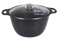Saucepan 6L with non-stick coating, glass LID