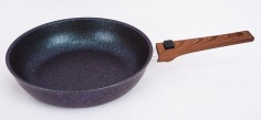 Frying pan 260mm with non-stick coating, adjustable handle (Blue)