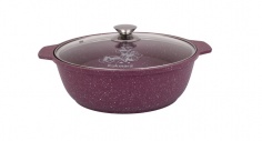 Fire pan 3L with non-stick coating, with glass LID