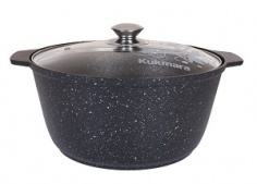 Fire pan 5L with non-stick coating, with glass LID