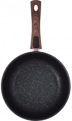Frying pan 24 sm with non-stick coating, adjustable handle (Blue)