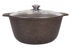 Fire pan 5L with non-stick coating, with glass LID
