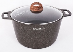 Saucepan 8L with non-stick coating with with glass LID (Original)