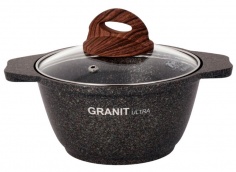 Saucepan 1L with non-stick coating with with glass LID (Original)